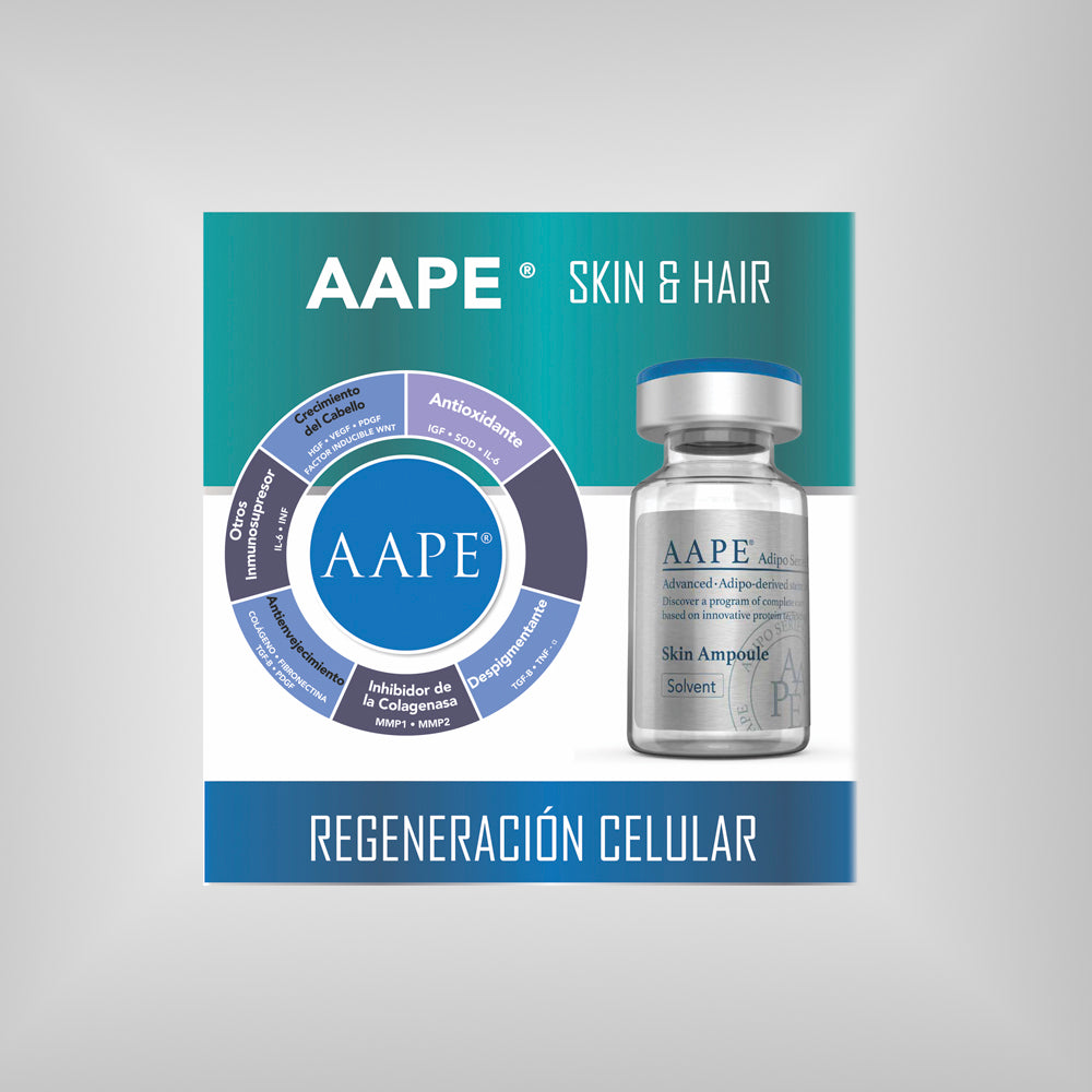 AAPE Skin & Hair – Vial suelto con factores de crecimiento para regeneración capilar y rejuvenecimiento facial