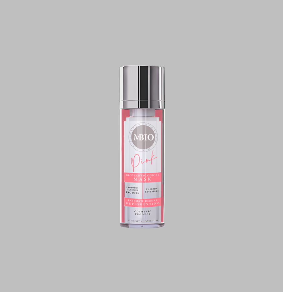 Mascarilla Biotecnológica M’BIO Pink – Con Exosomas y Células Madre para regeneración profunda y glow facial