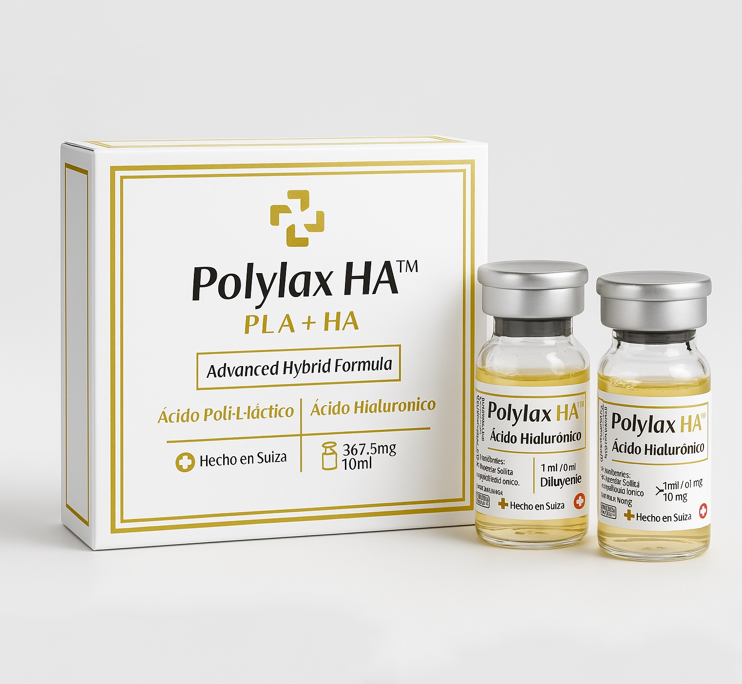 Polylax HA™ Facial 367.5mg – Bioestimulador híbrido (PLLA + HA) para rostro | Rejuvenecimiento no volumétrico