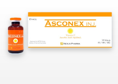 Asconex 10 viales – Vitamina C